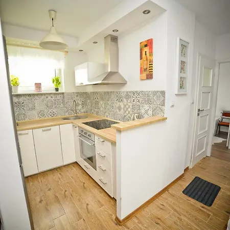 Lägenhet Apartament Liliowy Deluxe Gdańsk
